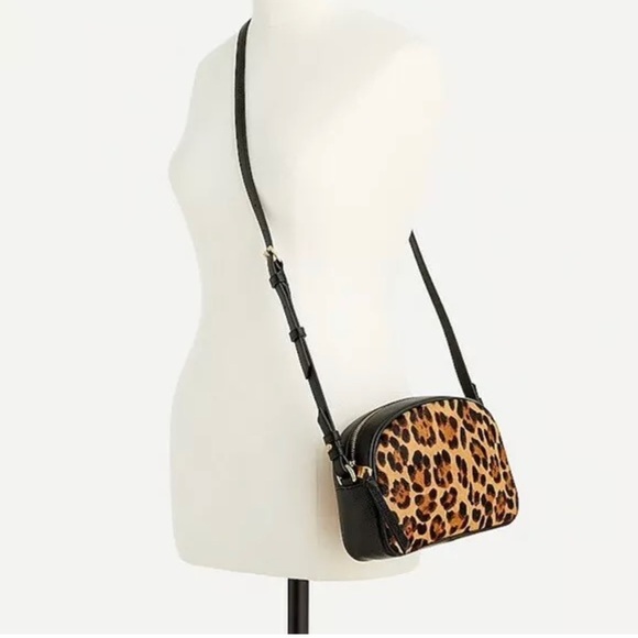 J. Crew Devon Leopard Calf Hair Bag - Picture 5 of 6